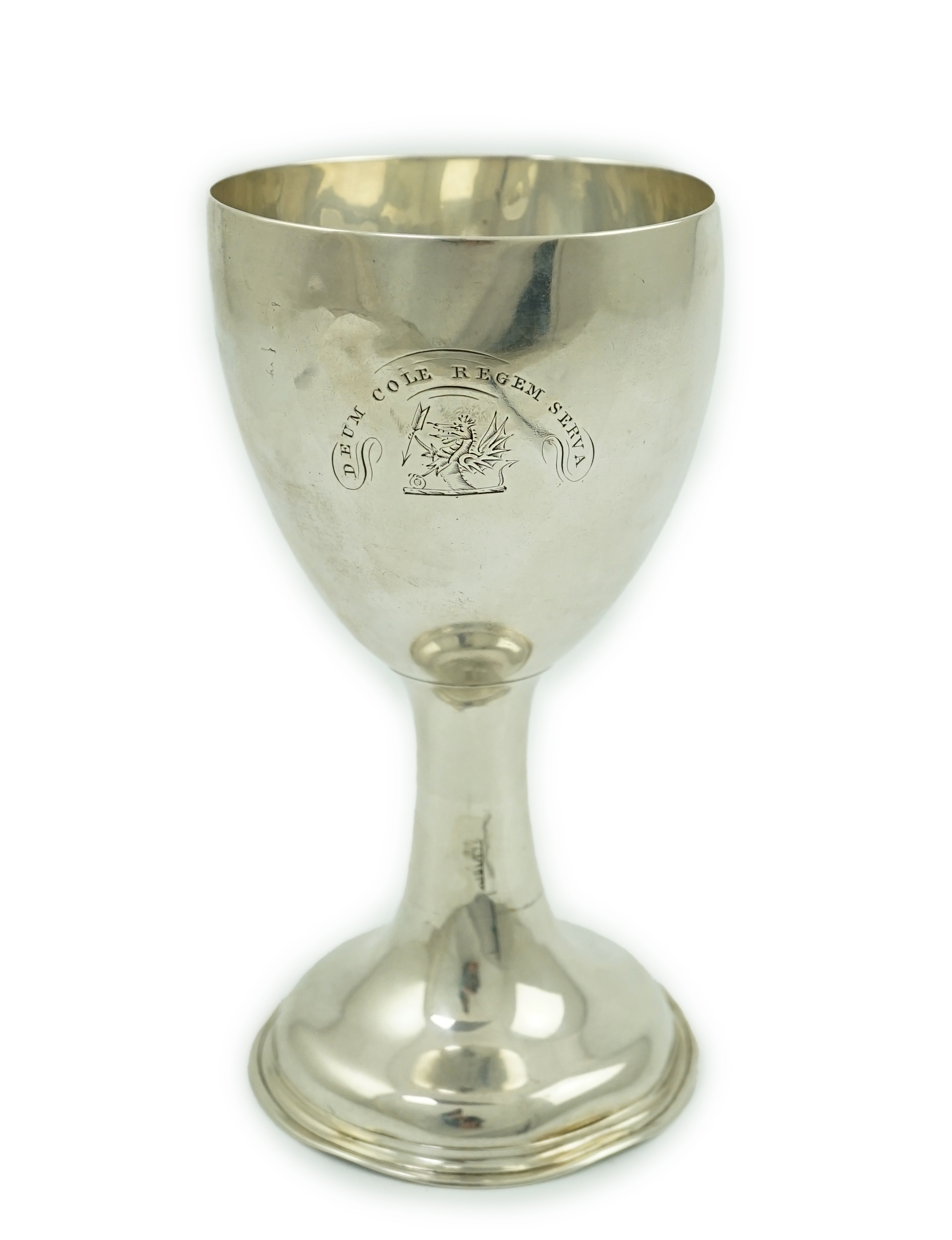 A rare George III Irish provincial silver goblet, by William Reynolds, Cork, circa 1770